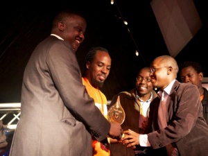 One of the teams from Uganda, EasyOrder receive their award