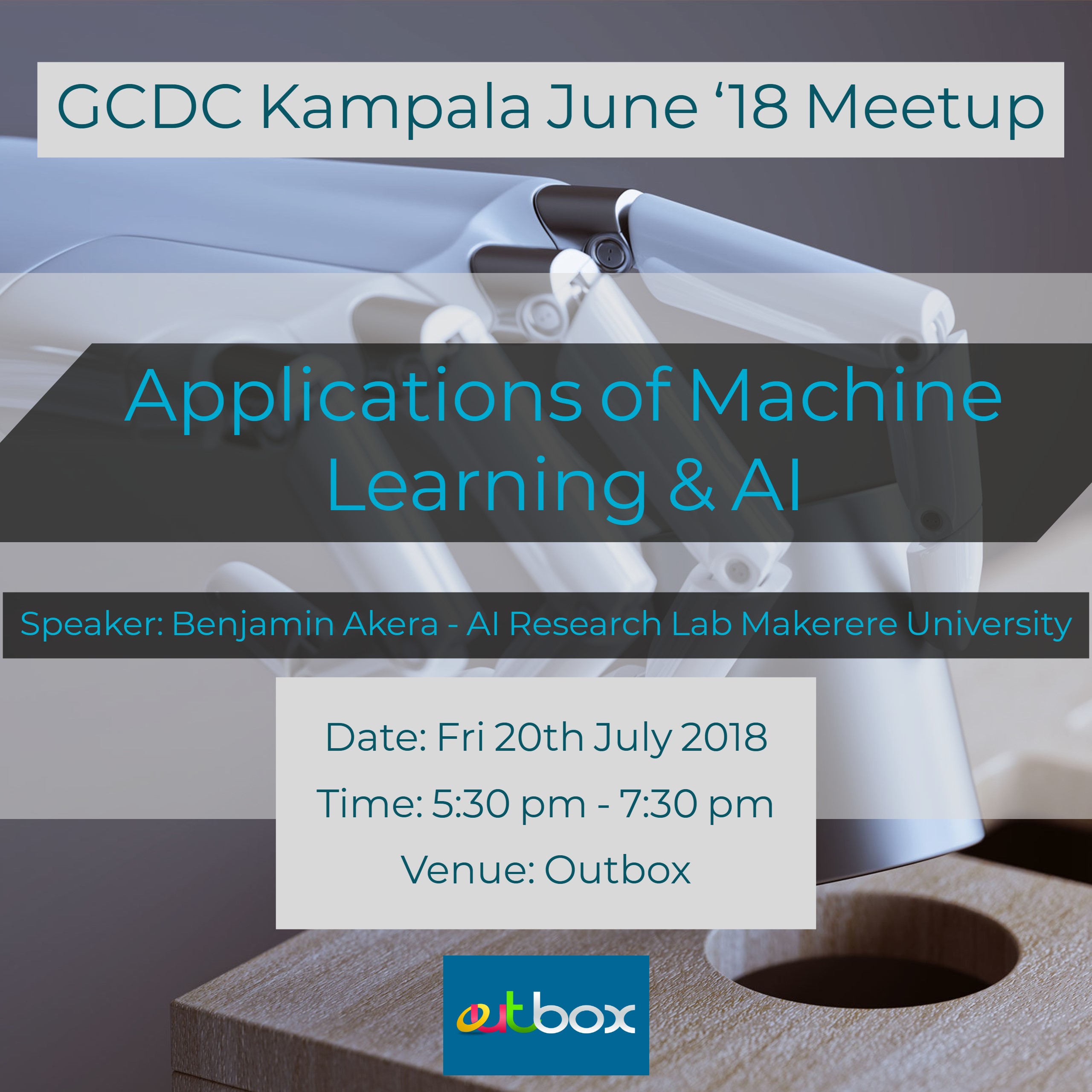 GCDC Kampala July 2018: Applications of Machine Learning & AI
